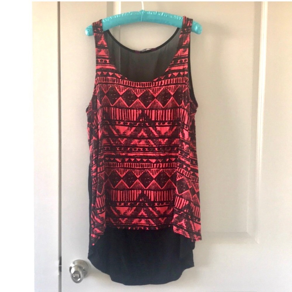 ASOS CURVE Tank Top in Aztec print